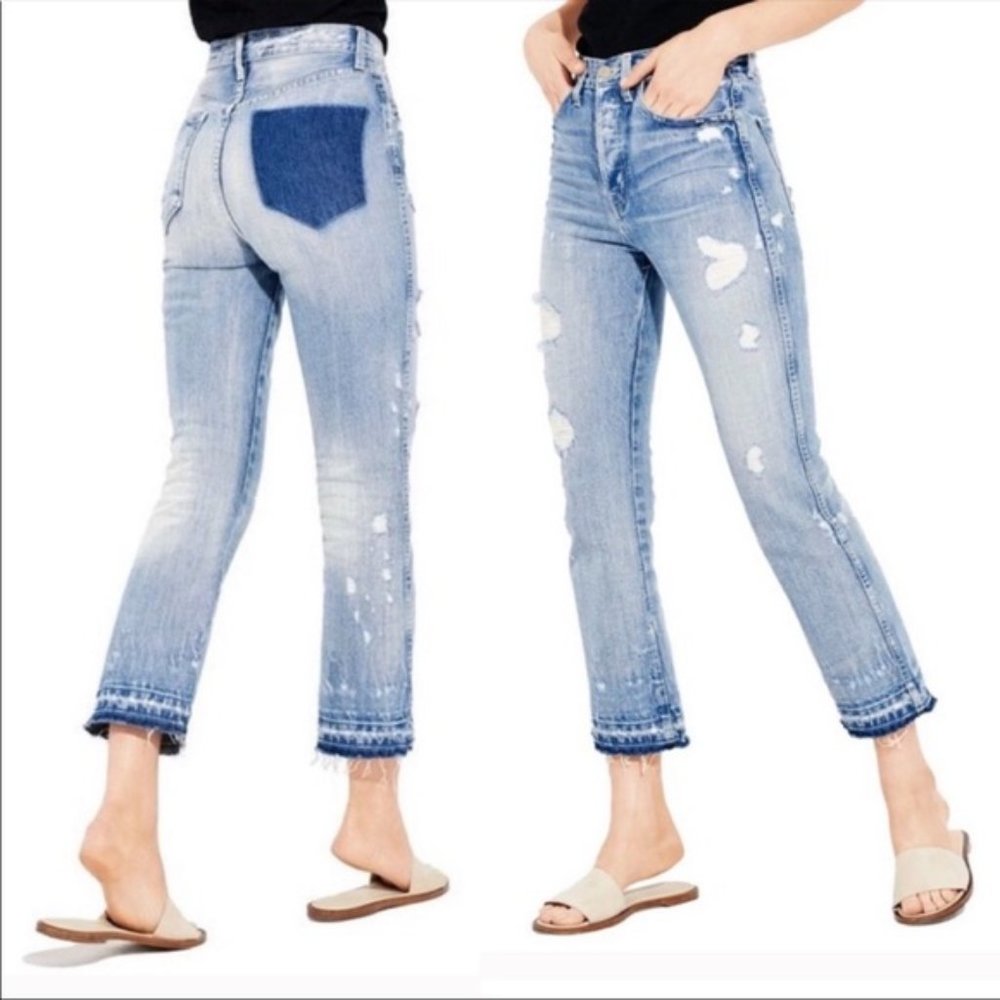 AYR The Styx Wolfpack Cropped High Rise Jeans 29